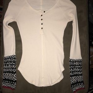 Free People alpine cuff thermal top